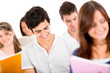 People studying