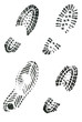 Shoe prints