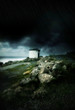 Photo: Dark stormy clouds and strong wind by the ocean Dark stormy clouds and strong wind by the ocean