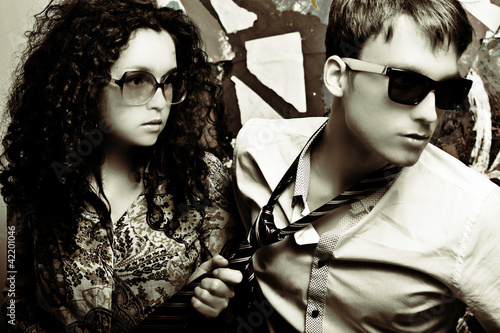 Photo: Fashionable young couple Fashionable young couple