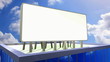 Billboard with blue sky and clouds Full HD Video