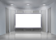 Projection screen.  Vector illustration.