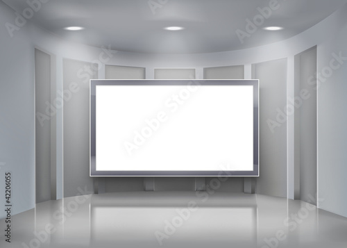Vector: Projection screen. Vector illustration. Projection screen. Vector illustration.