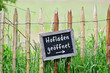 Hofladen geöffnet Schild