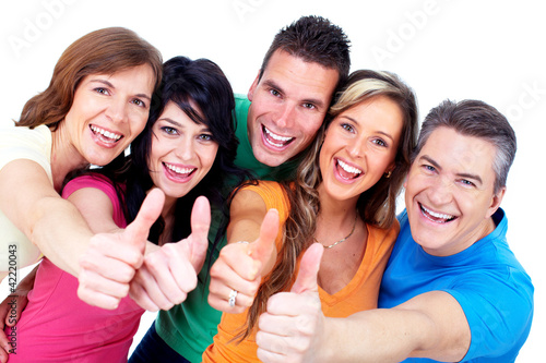Photo: Group of happy people. Group of happy people.