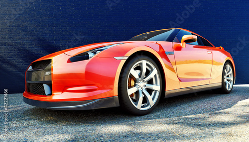 Photo: Dynamic view of the modern car Dynamic view of the modern car