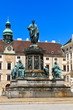Vienna Hofburg Imperial Palace Inner Courtyard with Status of Em