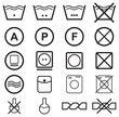 Vector: Set of washing symbols Set of washing symbols