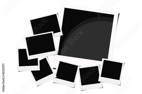 Illustration: Polaroid films background Polaroid films background