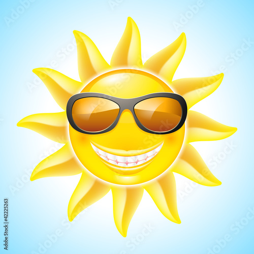 Vector: Cartoon Sun Cartoon Sun