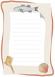 Vector: Menu page layout with pictures of fish Menu page layout with pictures of fish
