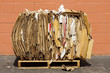 Bundle of Cardboard for Recycling