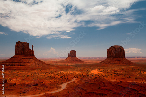 Photo: Peaks of rock formations in the Navajo Park of Monument Valley Peaks of rock formations in the Navajo Park of Monument Valley