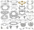 Cartouche set illustration