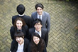 Happy multi ethnic business team