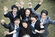 Businesspeople celebrating success