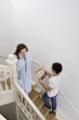 Man and woman busy in their daily routine