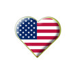 Illustration: Coeur drapeau États-Unis d'Amérique Coeur drapeau États-Unis d'Amérique