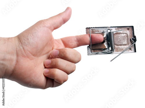 Photo: Trapped finger Trapped finger