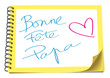 Vector: Fête des pères - Bonne fête papa (#5) - Calepin Fête des pères - Bonne fête papa (#5) - Calepin
