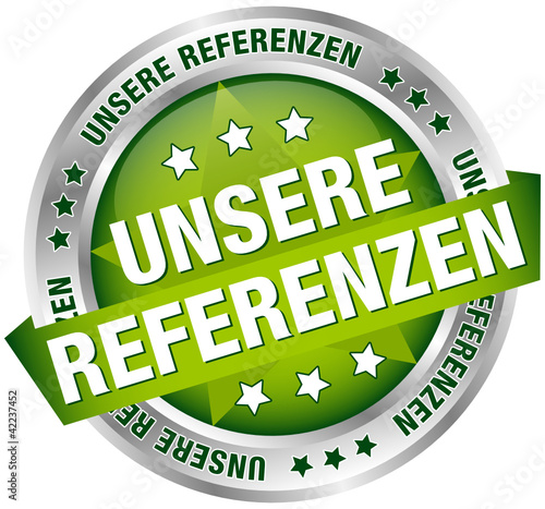 Vettoriale: Button Banner Unsere Referenzen" grün/silber Button Banner Unsere Referenzen" grün/silber