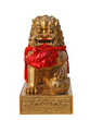 Foto: chinese lion guard with red ribbon chinese lion guard with red ribbon
