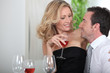 Couple drinking wine