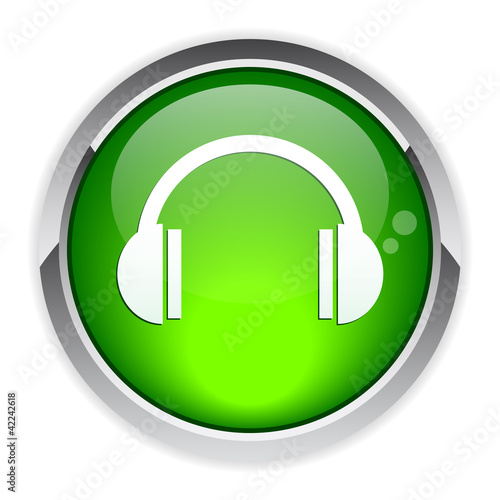 Vettoriale: bouton internet earphone icon. bouton internet earphone icon.