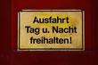 hinweischild