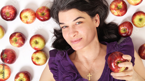 Photo: Woman with apples Woman with apples