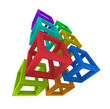 Illustration: abstract 3d structure - design template abstract 3d structure - design template
