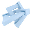 Illustration: futuristic 3d object - dependency chain concept futuristic 3d object - dependency chain concept