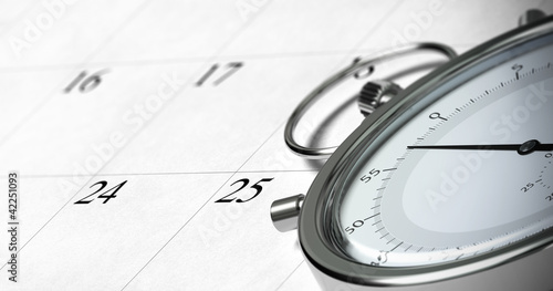 Ilustración: time management concept, punctuality time management concept, punctuality