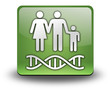 Green 3D Effect Icon "Genetics"