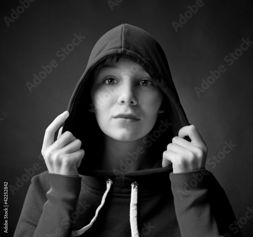 Photo: woman in cape woman in cape