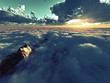 Photo: beautiful view above clouds beautiful view above clouds