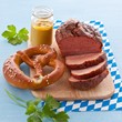 Leberkäse mit Brezel