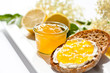 Foto: breakfast with elderflower marmelade breakfast with elderflower marmelade
