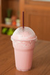 strawberries milk shake