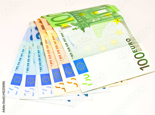 Photo: euro notes euro notes