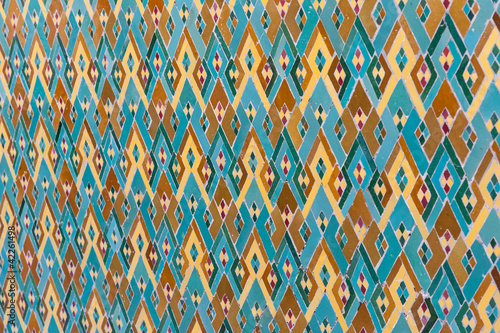 Photo: Arabic islam wall pattern Casablanca Morocco Arabic islam wall pattern Casablanca Morocco