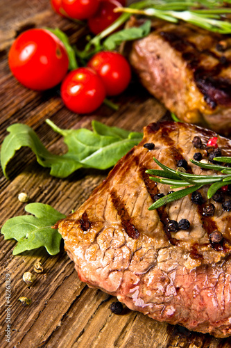 Photo: Grilled beef steak Grilled beef steak