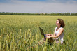 Photo: Woman in a field Woman in a field