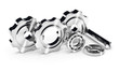 Cogwheel gears and ball bearing