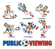 Soccer France Cartoon Set