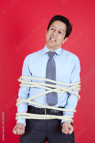 Photo: Hostage businessman Hostage businessman