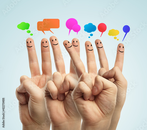 Photo: concept social network concept social network