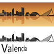 Vector: Valencia skyline Valencia skyline