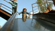 Video: Children going down slide Children going down slide
