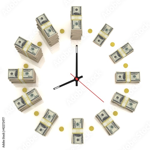 Photo: Dollar clock Dollar clock